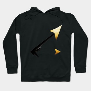 Golden Arrow Cursor T-Shirt Design No. 532 Hoodie